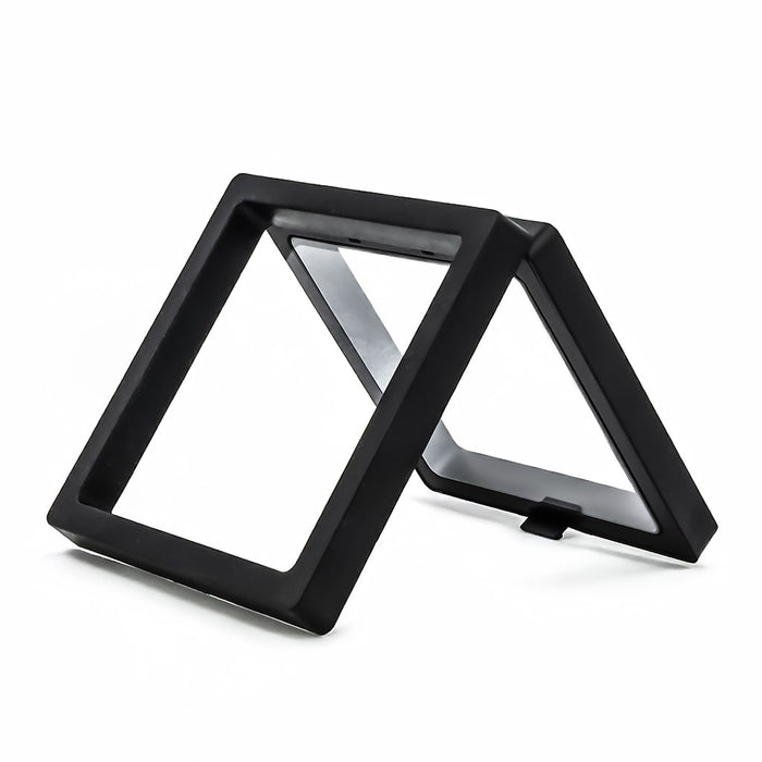 Vitrina flotante cuadrada 3D negro push