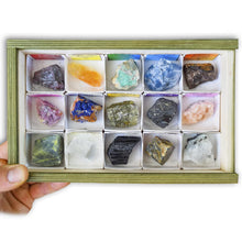 Cargar imagen la galería, Coleccion de 15 minerales del mundo 2 caja
