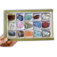 Cargar imagen la galería, Colección de 15 Minerales del Mundo 3 caja
