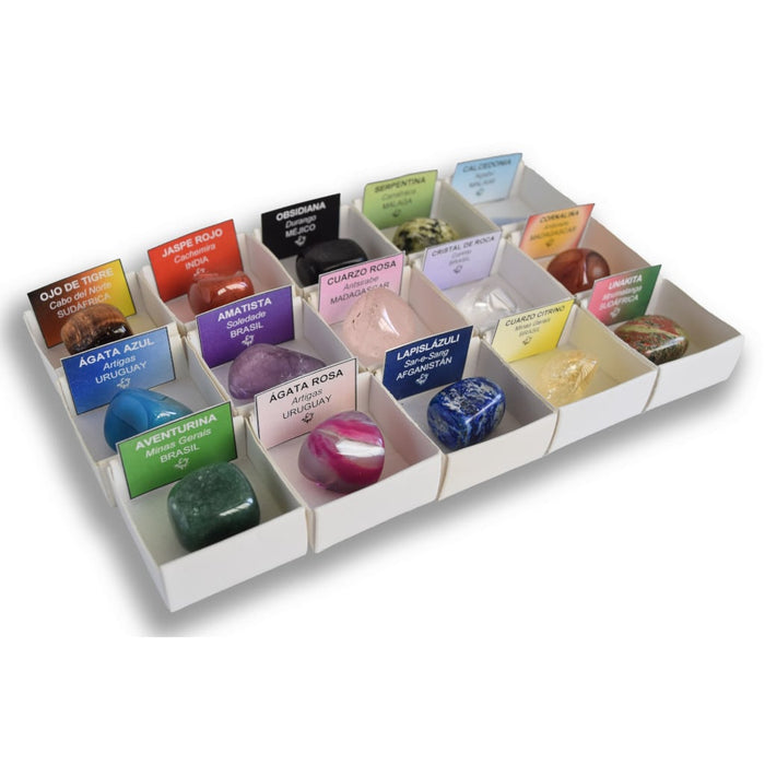 Colección de 15 Minerales Pulidos rodados