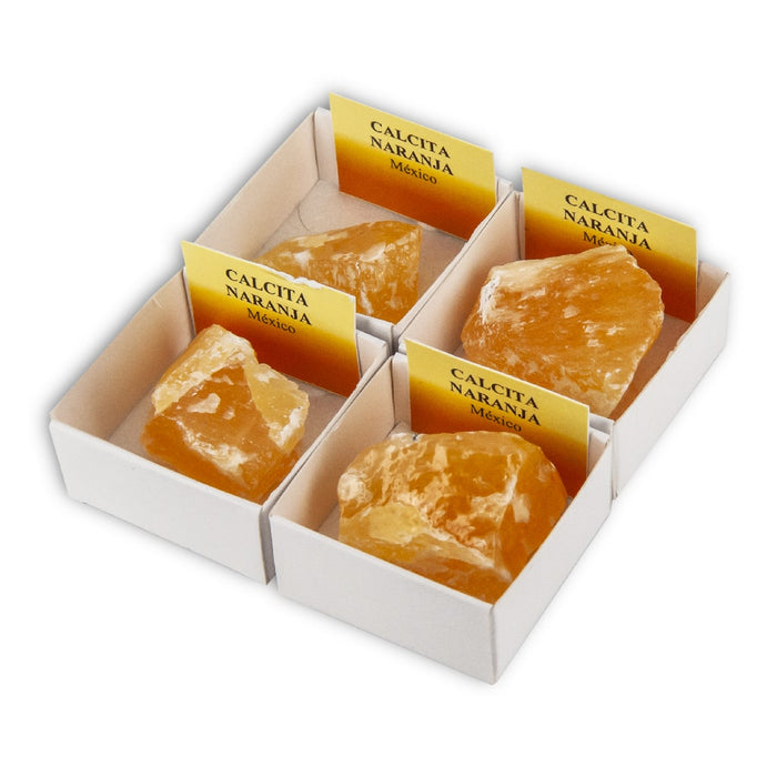 Calcita naranja (Caja de 4x4)