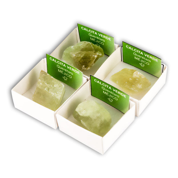 Calcita verde (Caja de 4x4)