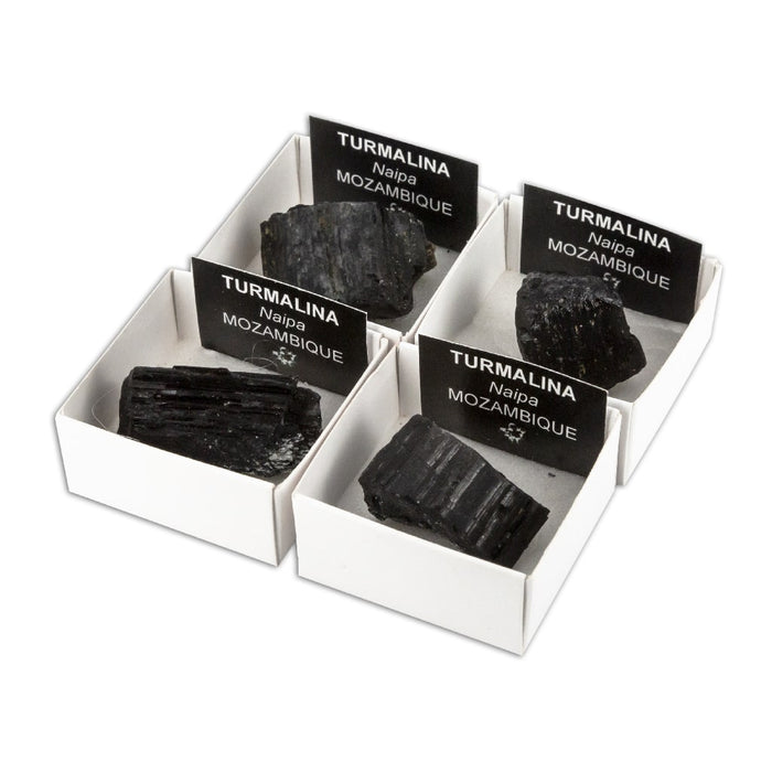 Turmalina negra radial (Caja de 4x4)