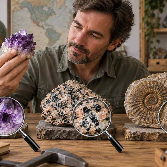 Mineral, roca y fósil: ¿cuál es la diferencia?