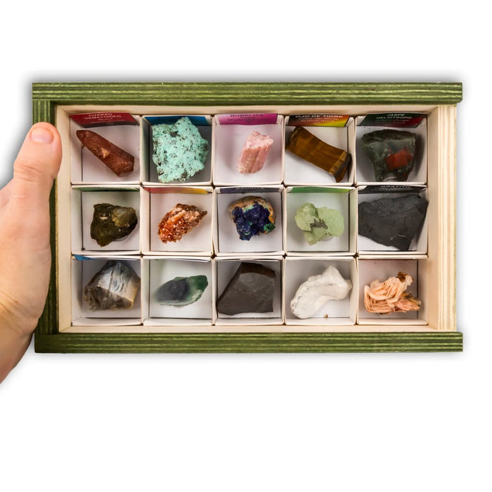 Colección de 15 Minerales de África 2 mano