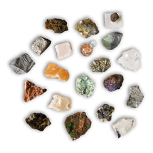 Carregar imagem no visualizador da galeria, Colección de 20 Minerales de Menas metalicas
