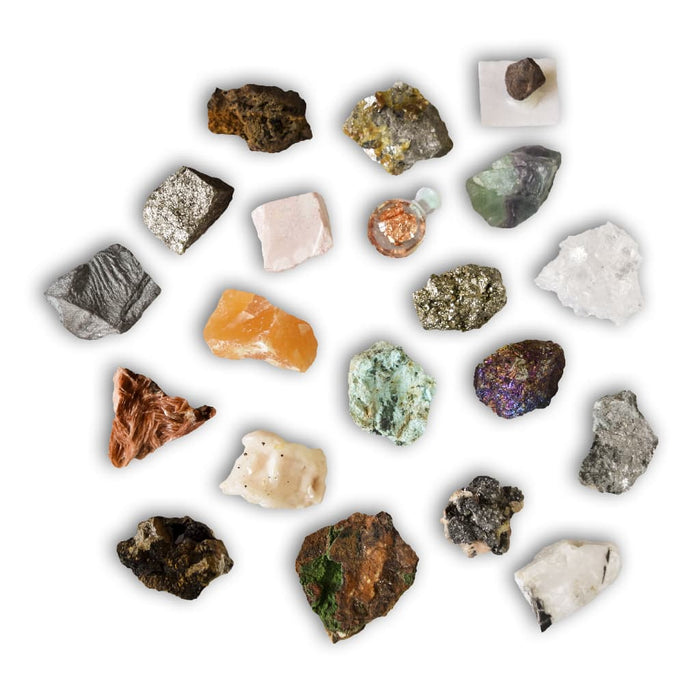Colección de 20 Minerales de Menas metalicas