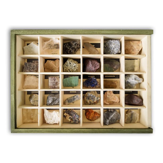 Colección de 30 Minerales didácticos