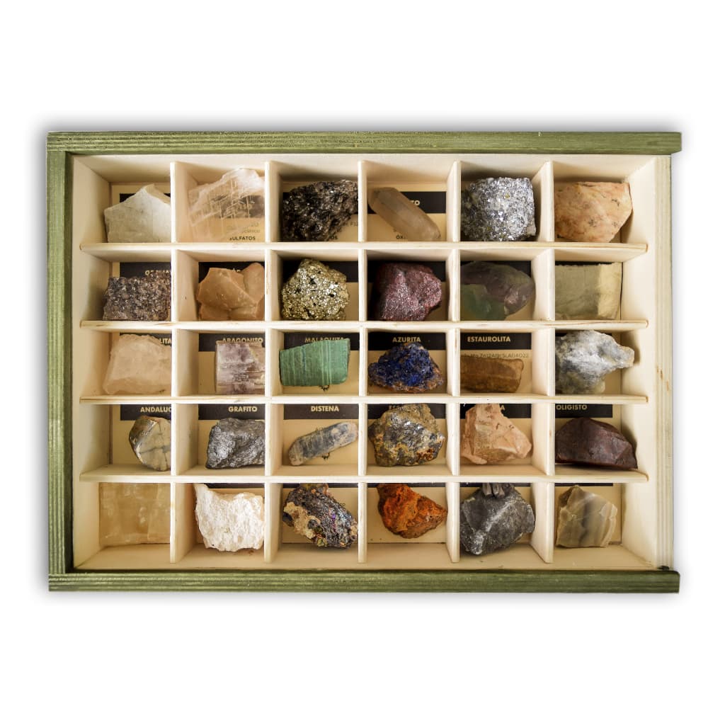 Colección de 30 Minerales didácticos