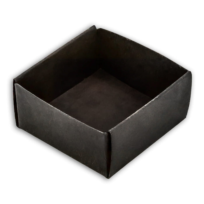 Cajas de Cartón negra 4x4 cm en Pack de 10 unidades
