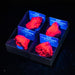 Rubí sintético fluorescente en Cajita de Colección 4x4 cm UV