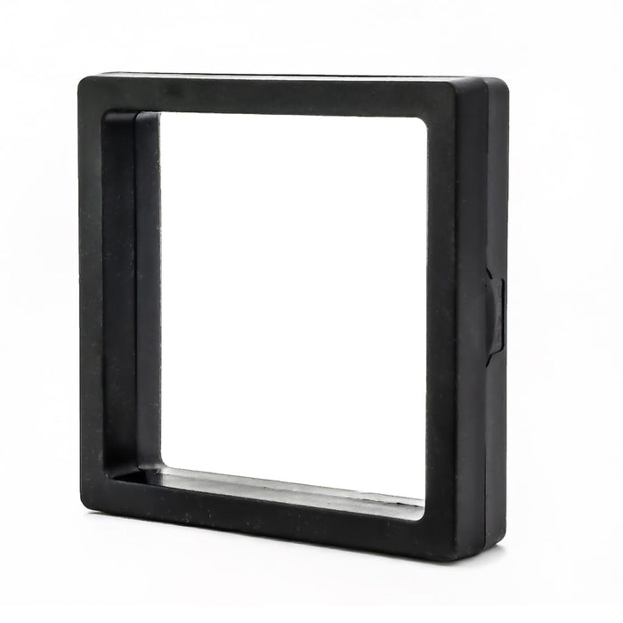 Vitrina flotante cuadrada 3D negro