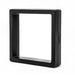 Vitrina flotante cuadrada 3D negro