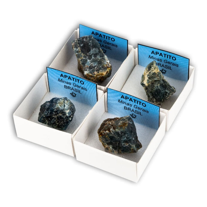 Colección de minerales de España · 12 Cajitas de 4x4 cm - Mineral Prime