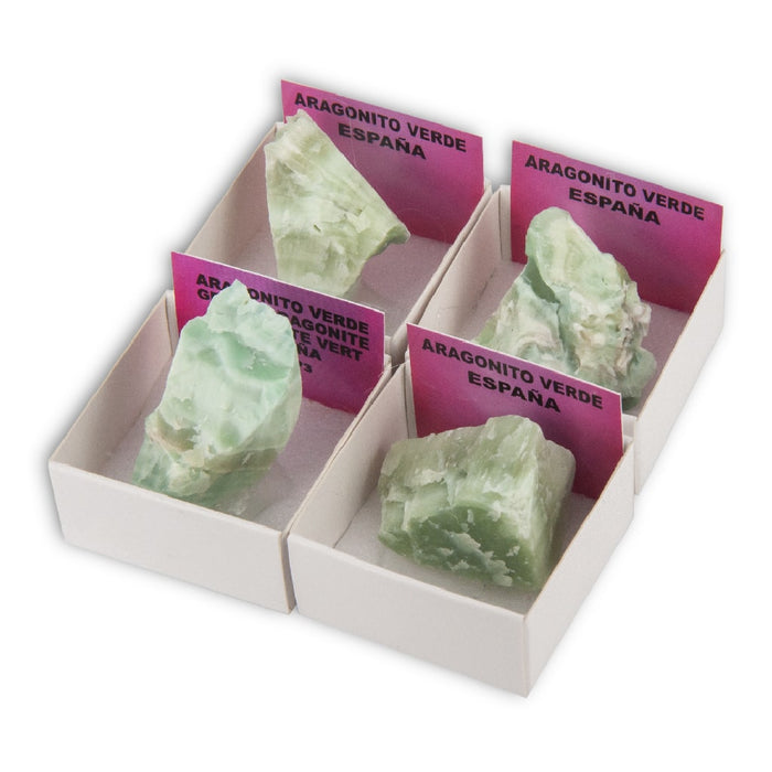 Aragonito verde (Caja de 4x4)