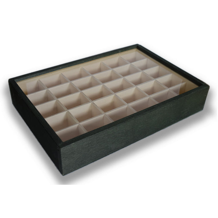 Colección de 30 Rocas didácticas caja madera
