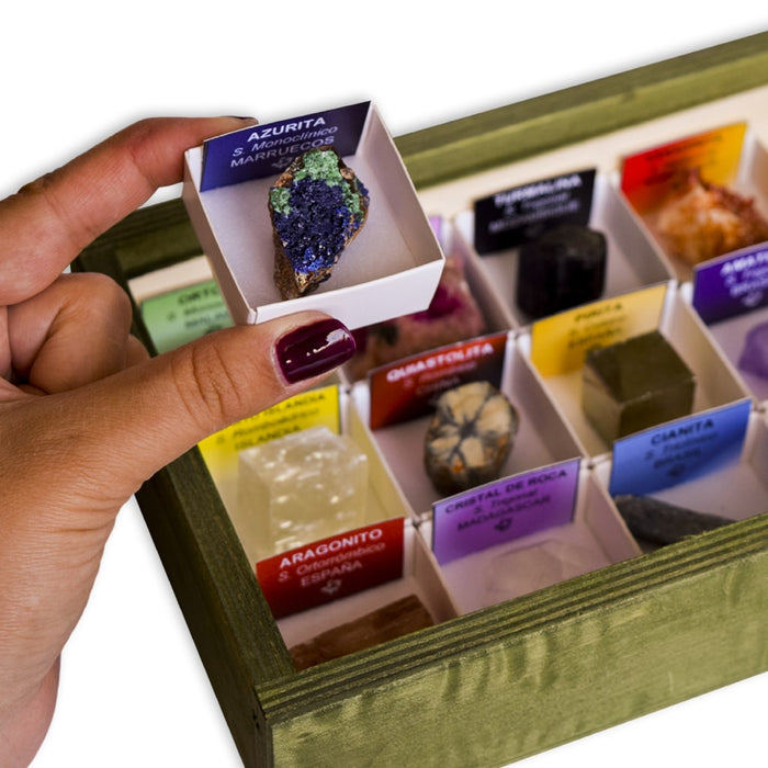 Colección de 15 minerales cristalizados