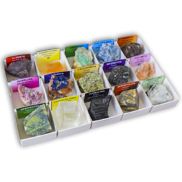 Coleccion de 15 minerales del mundo 2 Myf