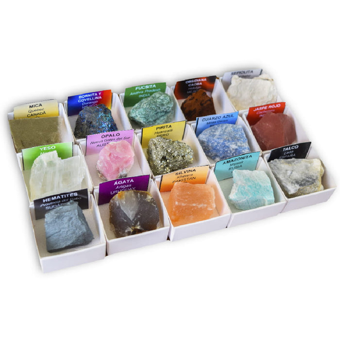 Colección de 15 Minerales del Mundo 3 minerales