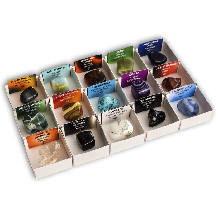 Colección de 15 Minerales Pulidos variado