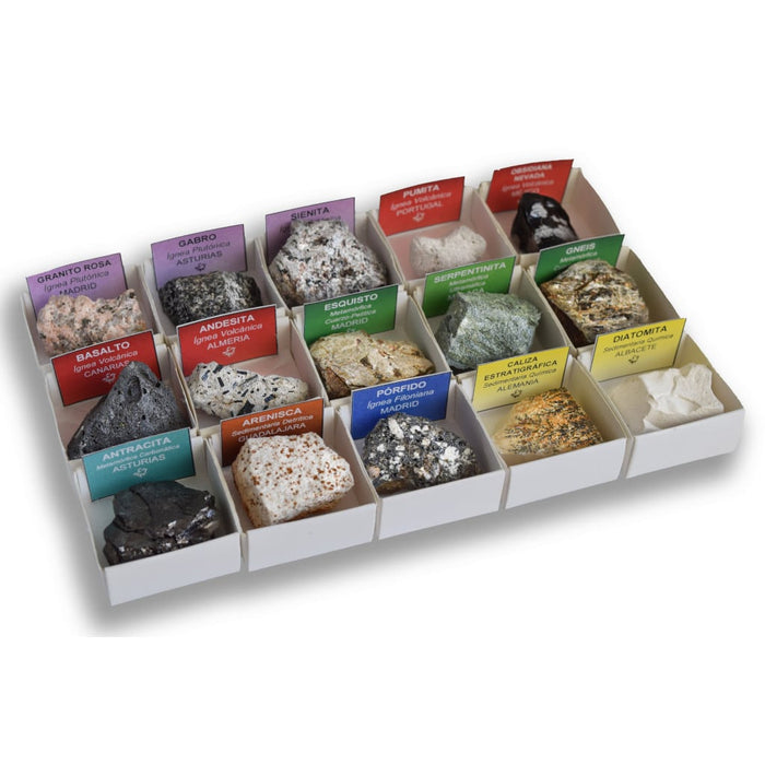 Colección de 15 Rocas del mundo didácticas