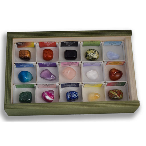 Colección de 15 Minerales Pulidos