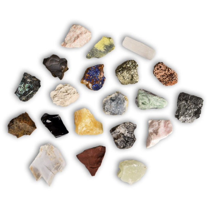 Colección de 20 Minerales del Mundo 2 muestras premium