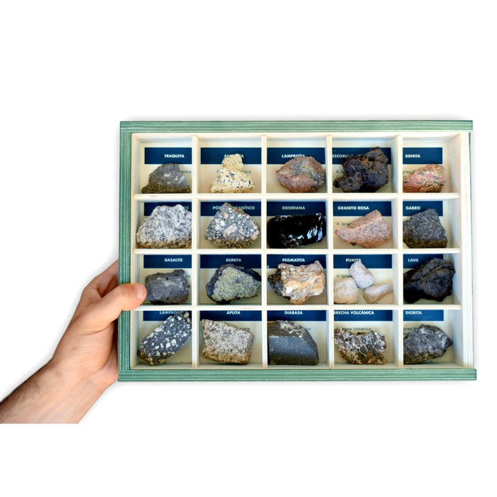 Colección de 20 Rocas Magmáticas
