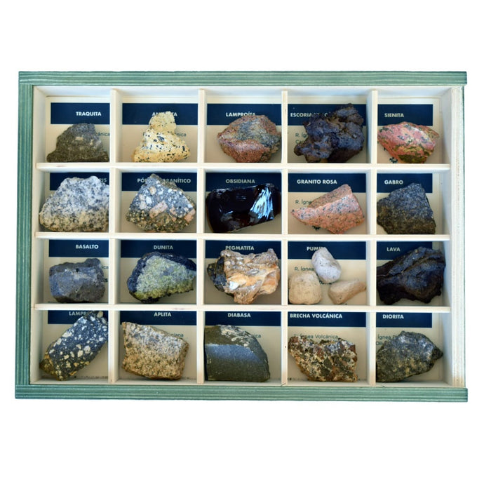 Colección de 20 Rocas Ígneas