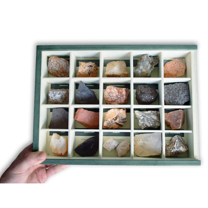 Colección de 20 Rocas didácticas muestras