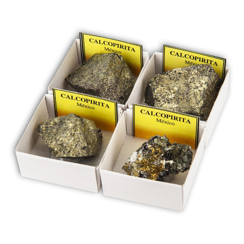 Calcopirita (Caja de 4x4)