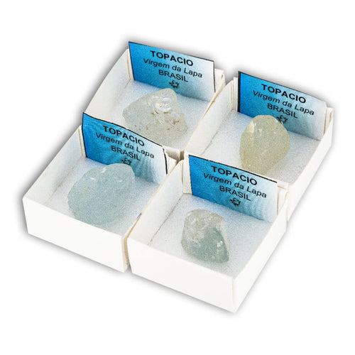 Topacio Azul en Cajita de Colección 4x4 cm